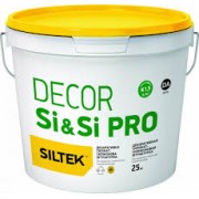 Штукатурка декоративна силікат-силіконова Siltek Decor Si & Si Pro Камінцева Баранець 1,5 мм база DA 25 кг біла